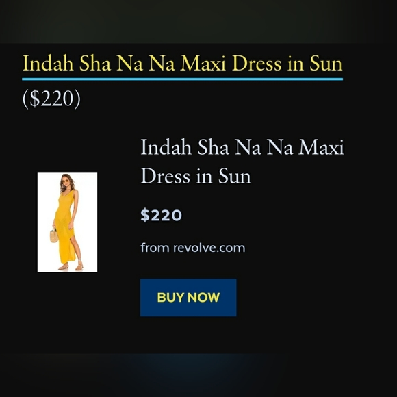 Indah Capsule Sha Na Na Maxi Dress in Sun S/M - BNWT, Extremely Rare $220 - Picture 2 of 4